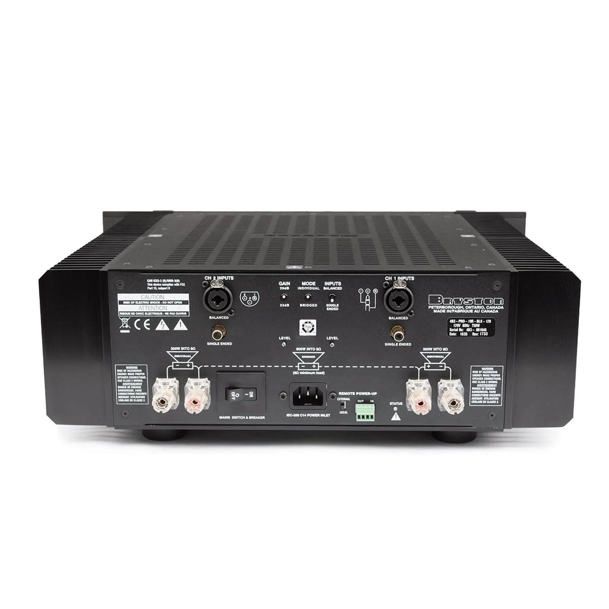 Bryston Bryston 4B³ Cubed Dual Mono Amplifier (Copy) Power Amplifiers