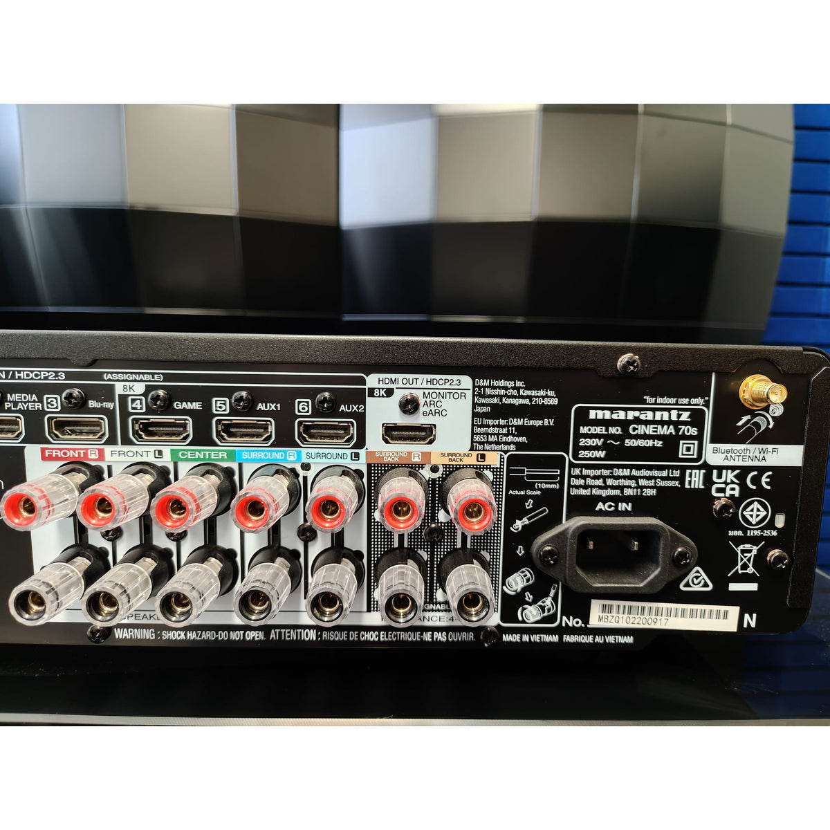 Marantz Marantz Cinema 70s Slimline 7.2ch AV Receiver - Black - Ex Demo AV Receivers