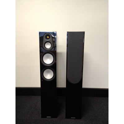 Monitor Audio Silver 300 7G Floorstanding Speakers - High Gloss Black - Ex Demo