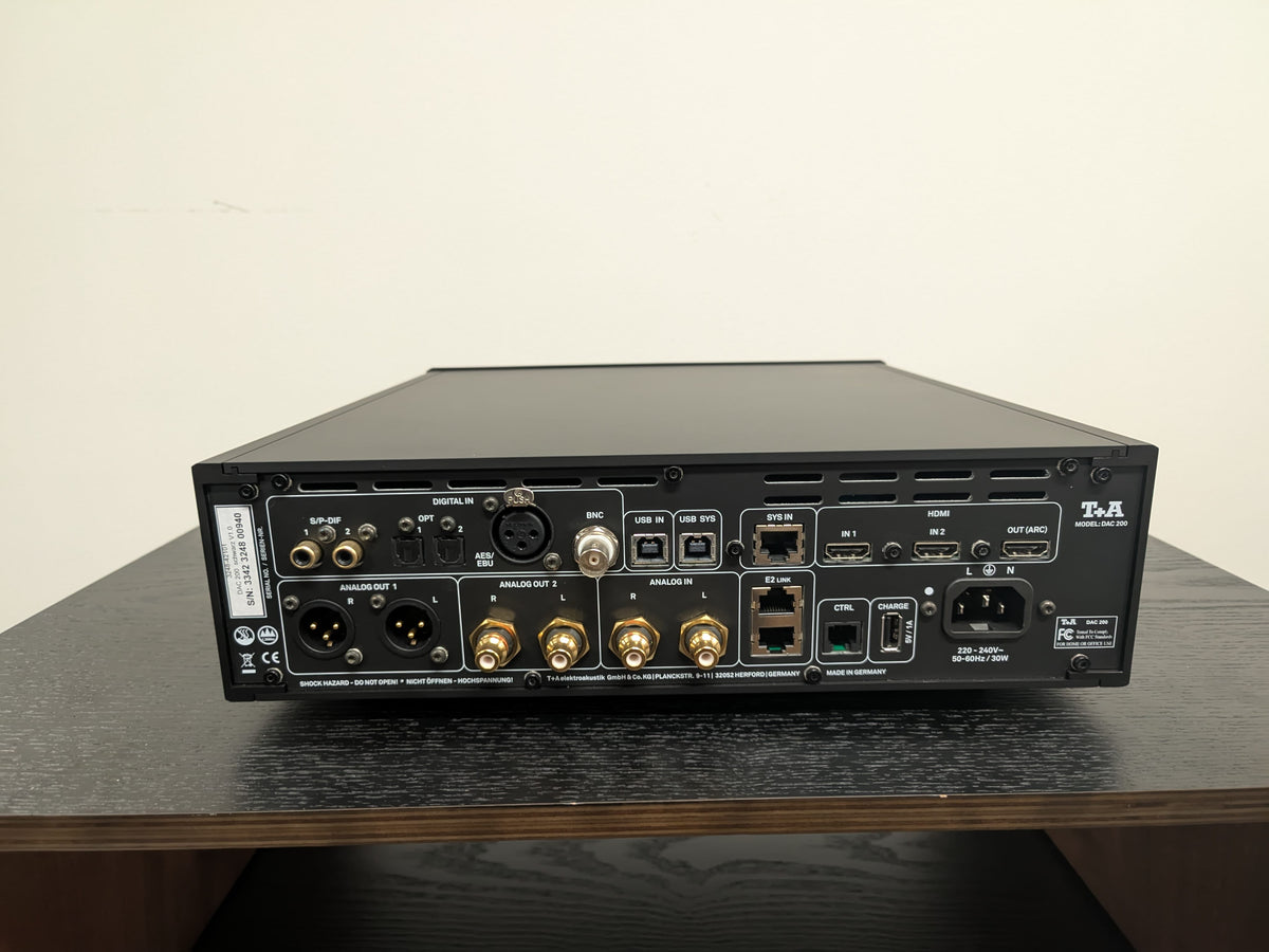T+A T+A DAC 200 D/A Converter & Preamplifier with HDMI Module - Black - Ex Demo DAC