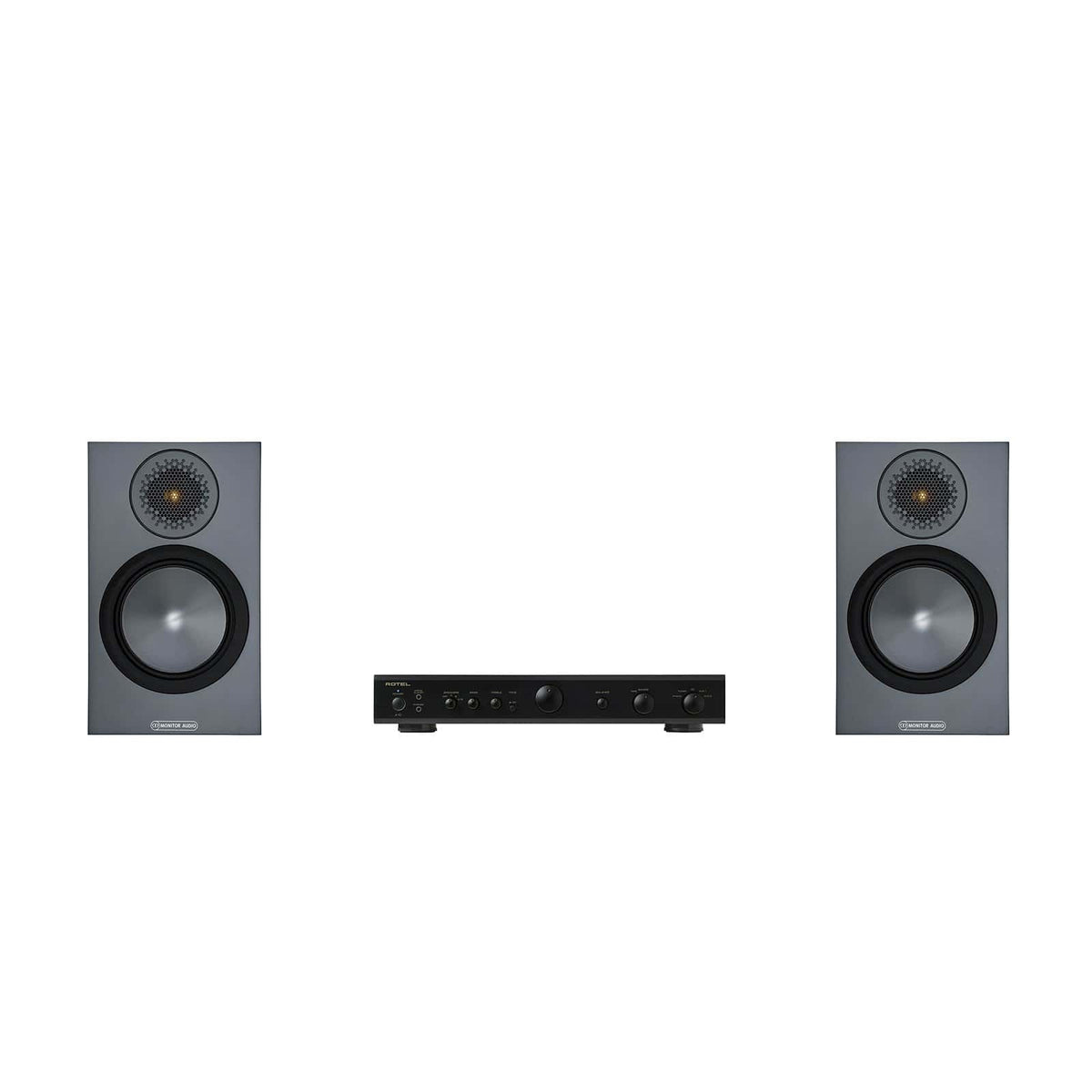 Monitor Audio Bronze 50 Speakers and Rotel Amplifier Package
