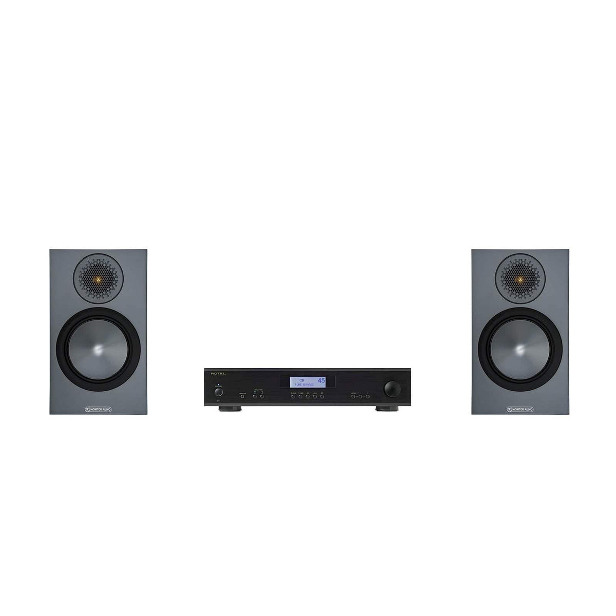 Monitor Audio Bronze 50 Speakers and Rotel Amplifier Package