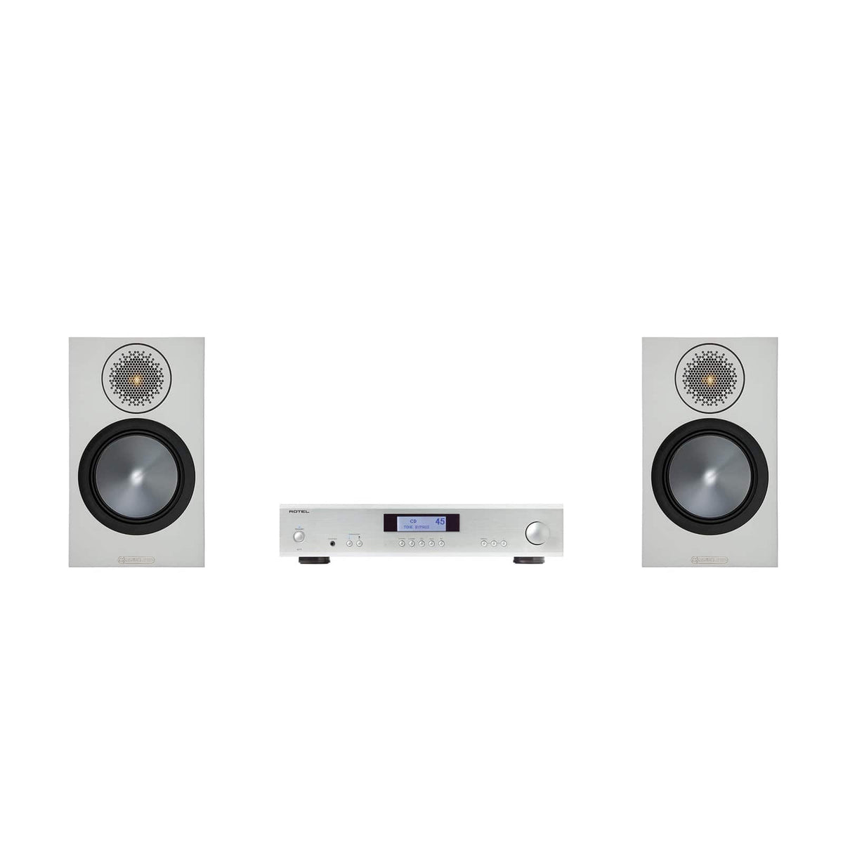 Monitor Audio Bronze 50 Speakers and Rotel Amplifier Package