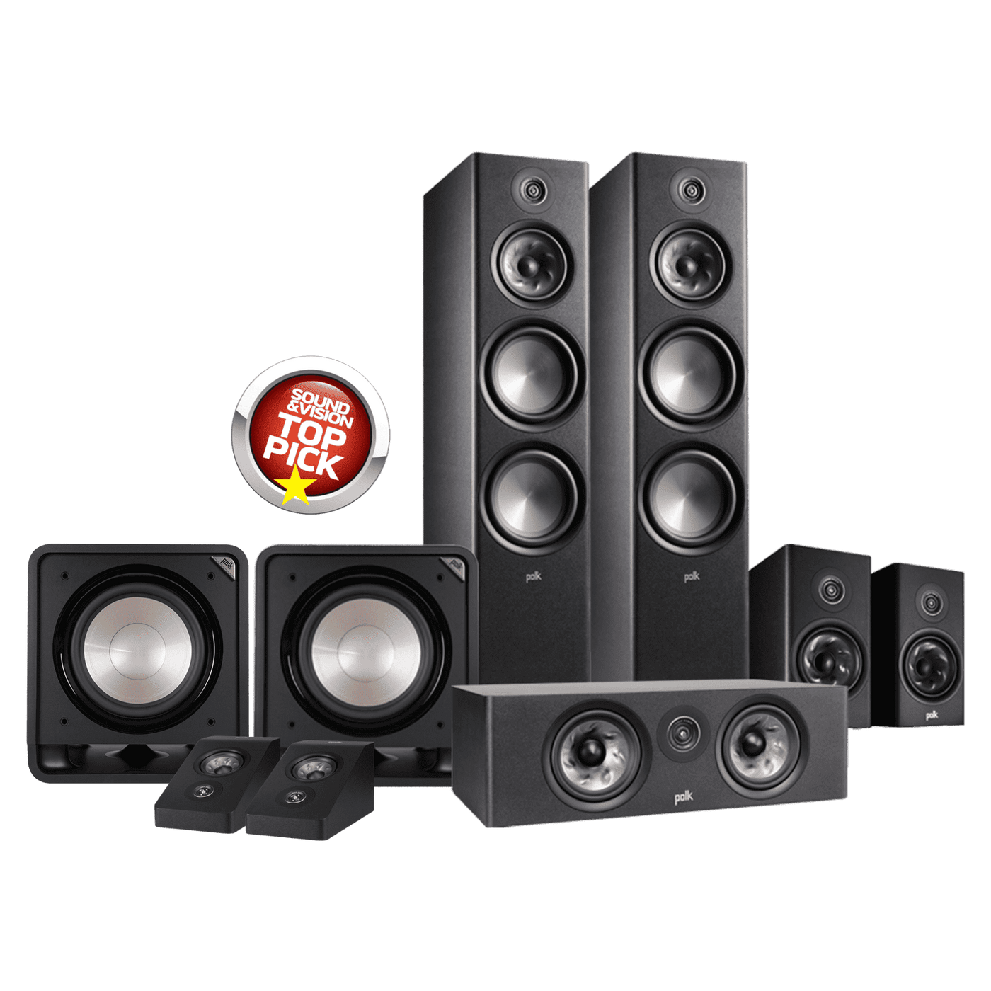Polk Audio Polk Reserve R700 Dolby Atmos 5.2.2ch Home Theatre Speaker Package Speaker Packages