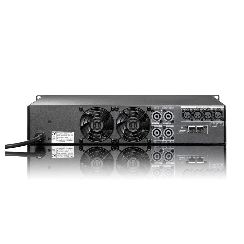Ascendo Ascendo DSP4-10K2 - 4-channel DSP network-controlled Class H amplifier Power Amplifiers