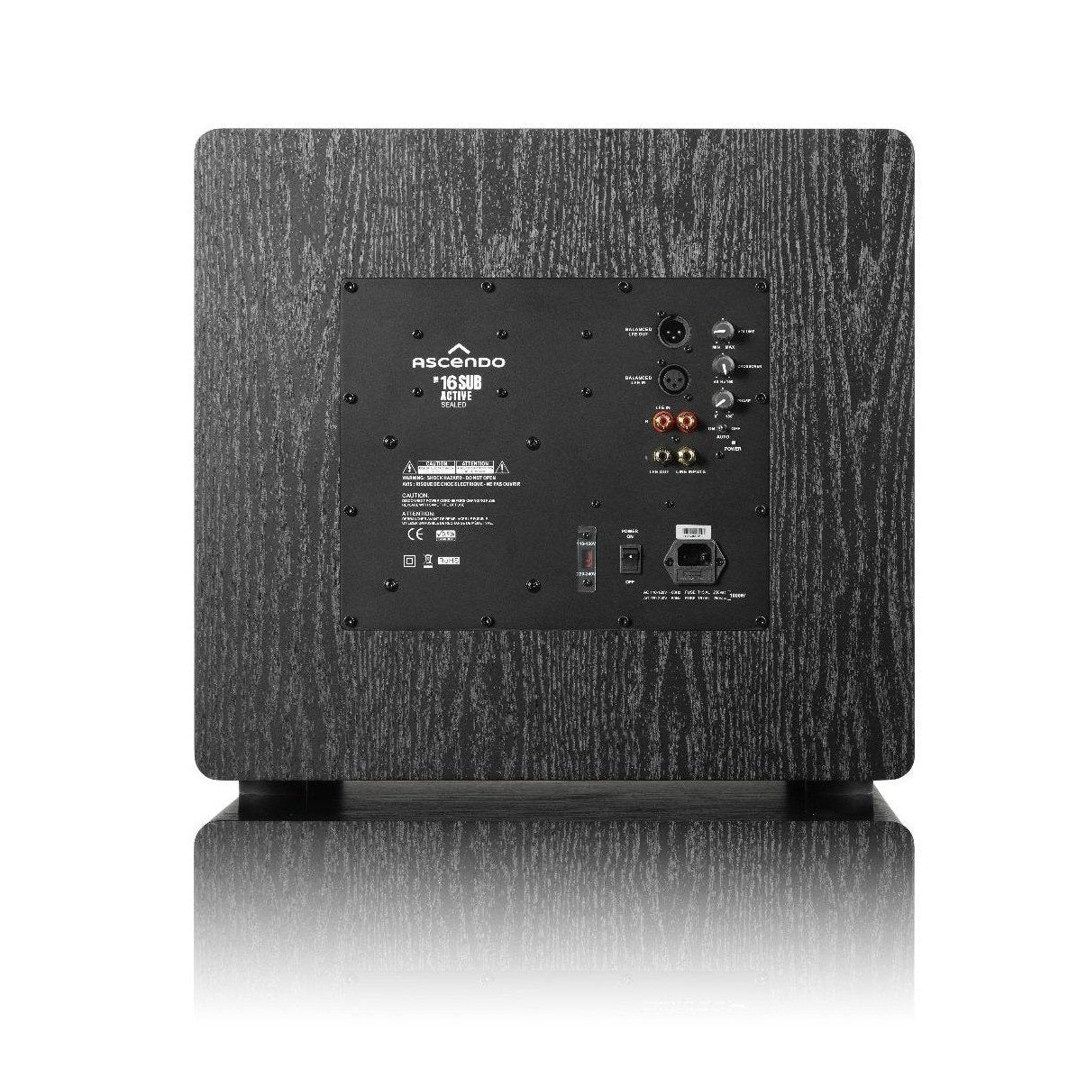 Ascendo Ascendo 16" Active Sealed Subwoofer with 1kW Amplifier Subwoofers