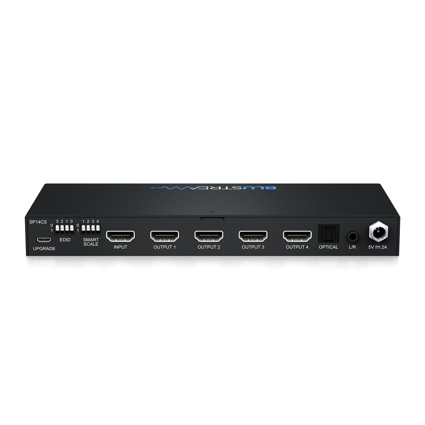 Blustream Blustream SP14CS 4-Way 4K HDMI Splitter with Smart Scaling, Audio Breakout and EDID Management HDMI Splitters