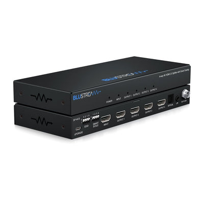 Blustream Blustream SP14CS 4-Way 4K HDMI Splitter with Smart Scaling, Audio Breakout and EDID Management HDMI Splitters
