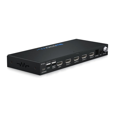 Blustream Blustream SP14CS 4-Way 4K HDMI Splitter with Smart Scaling, Audio Breakout and EDID Management HDMI Splitters
