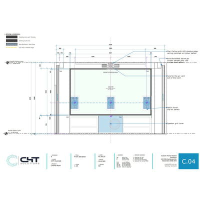 CHT Solutions Home Theatre Room Design - 3D Model & Design Support Service