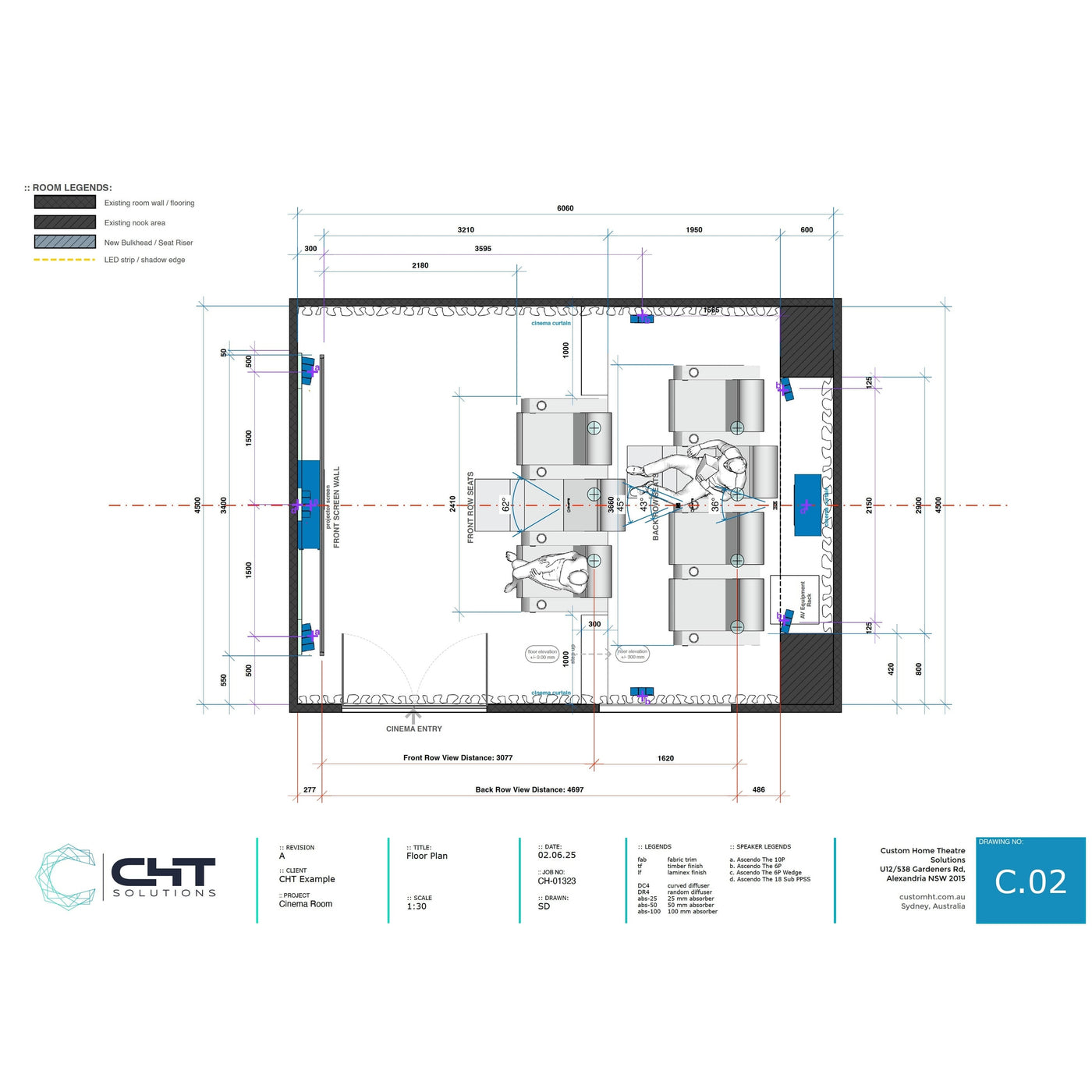 CHT Solutions Home Theatre Room Design - 3D Model & Design Support Service
