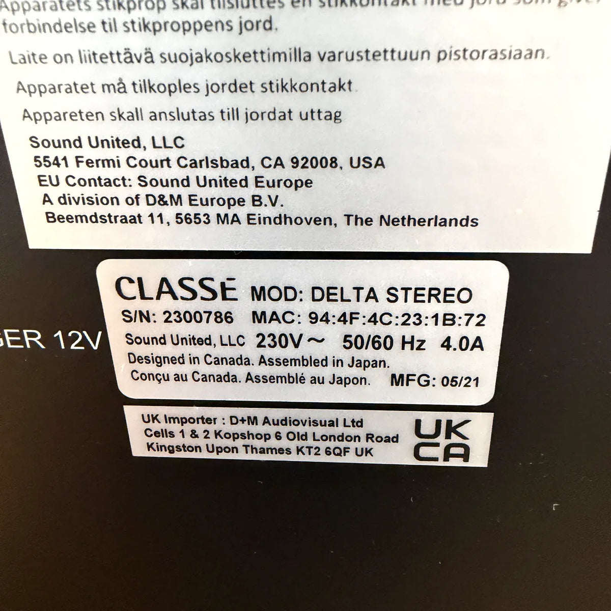 Classé Classé Delta Stereo Power Amplifier - Trade In Power Amplifiers