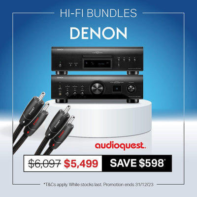 Denon Denon PMA-1700NE  + DCD-1700NE Combo with AudioQuest Sydney Interconnect Integrated Amplifiers