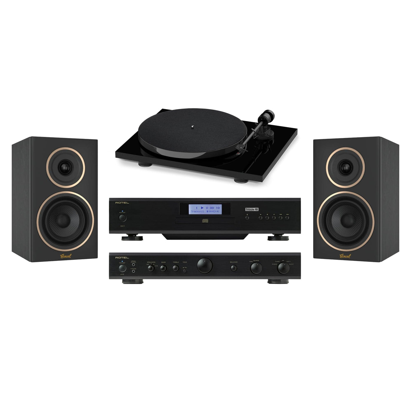 Encel Gelati Groove Stereo Package with Encel, Rotel and Pro-Ject Stereo Packages