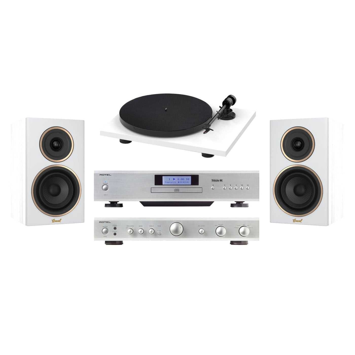 Encel Gelati Groove Stereo Package with Encel, Rotel and Pro-Ject Stereo Packages