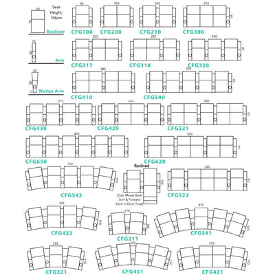 Manhattan Manhattan Home Theatre Recliners Cinema Seating - Hudson Home Theatre Seating