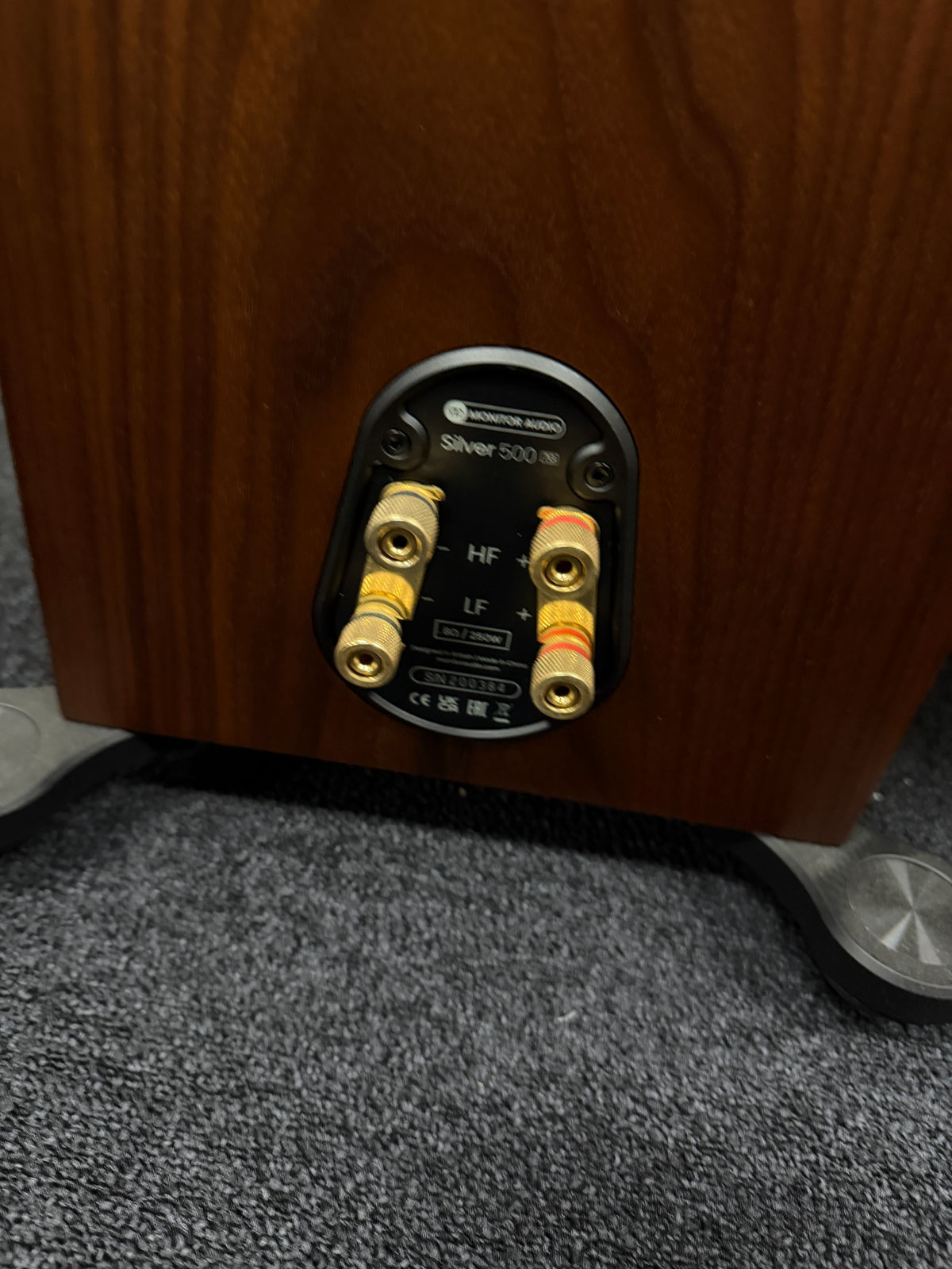 Monitor Audio Monitor Audio Silver 500 7G Floorstanding Speakers - Natural Walnut - Ex Demo Floor Standing Speakers