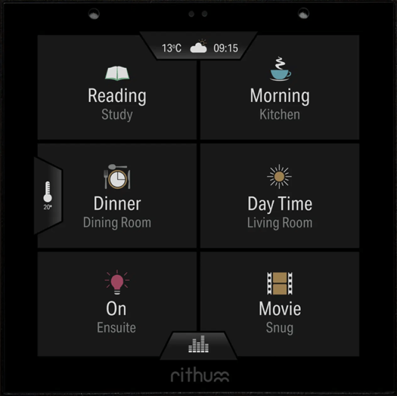 Rithum Rithum Switch Pro Smart Home Control Panel with PoE and built-in Speaker Control Systems