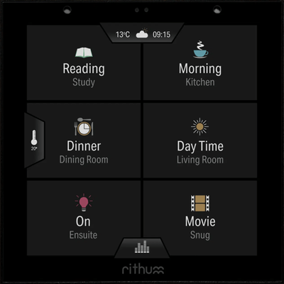 Rithum Rithum Switch Pro Smart Home Control Panel with PoE and built-in Speaker Control Systems