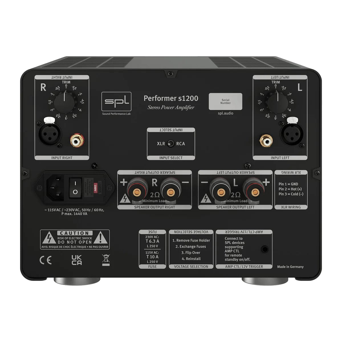 Sound Performance Lab SPL Performer s1200 Stereo High Power Amplifier Power Amplifiers
