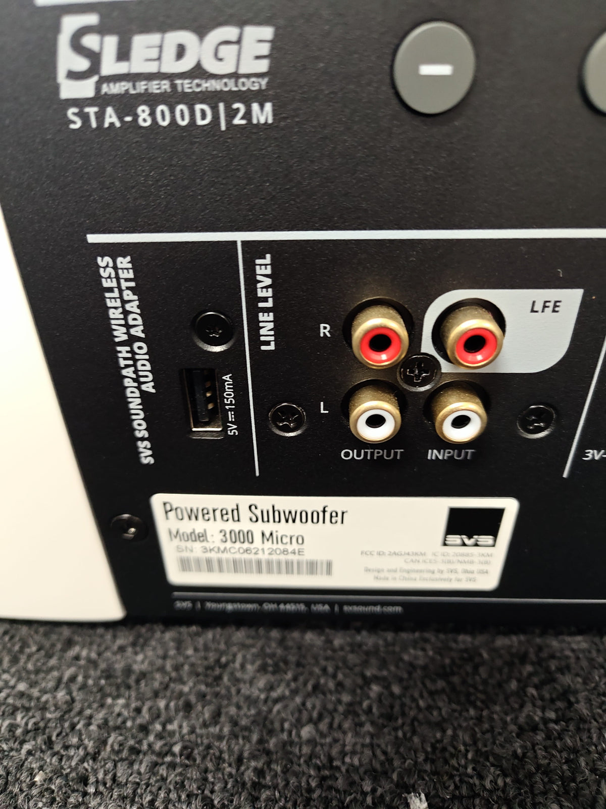 SVS Sound SVS 3000 Micro Subwoofer - Piano Gloss White - Ex Demo Subwoofers
