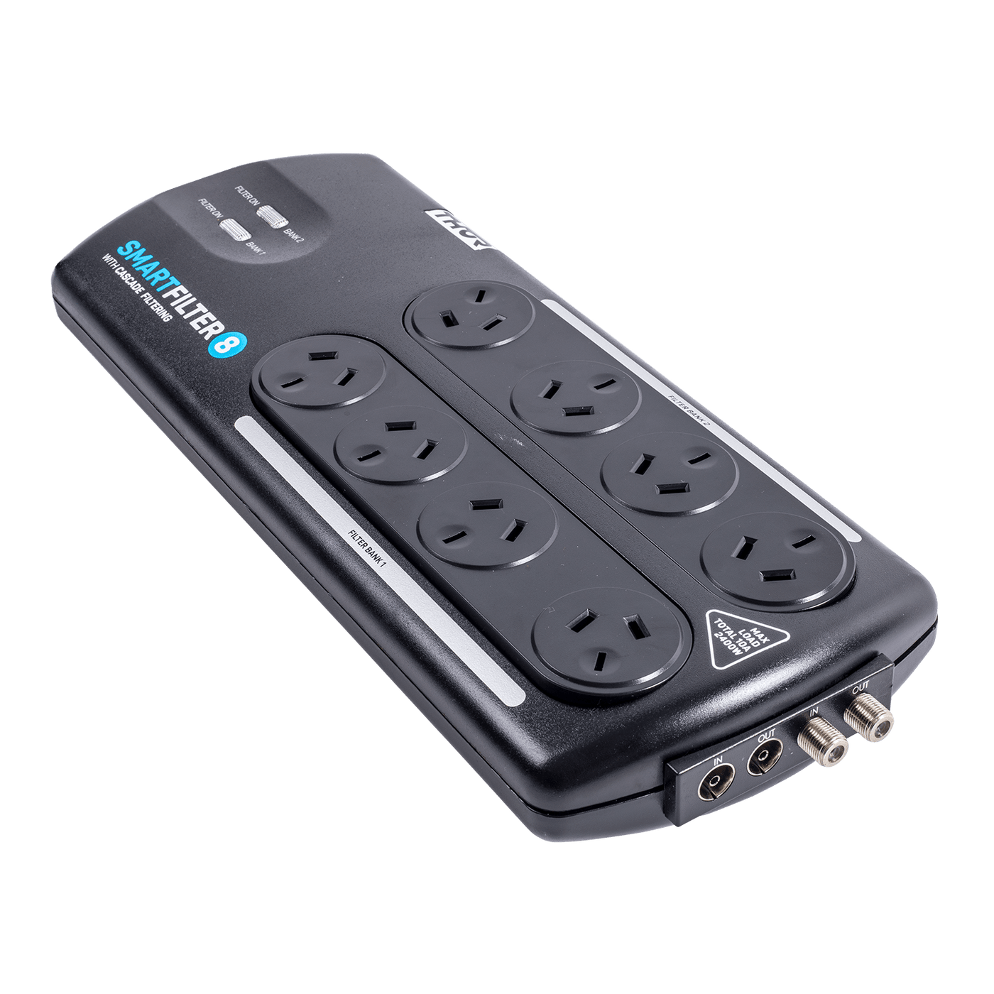 Thor Thor B8+ 8-Way Surge Protector with Advanced Filtration Power