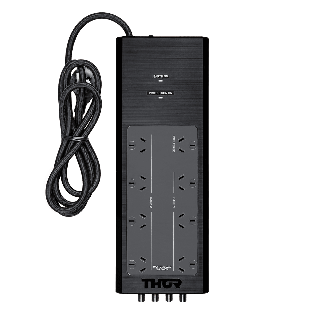 Thor Thor Prodigy P8 Surge Protection Powerboard 8-Way with Elite Filtration Power Distribution