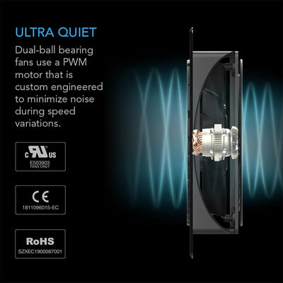 AC Infinity AC Infinity AIRPLATE S1 AV Cabinet Cooling System - 80mm Fan Component Cooling