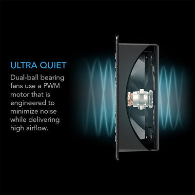 AC Infinity AC Infinity AIRFRAME T7-N AV Equipment Closet and Room Cooling System - Front Intake Component Cooling