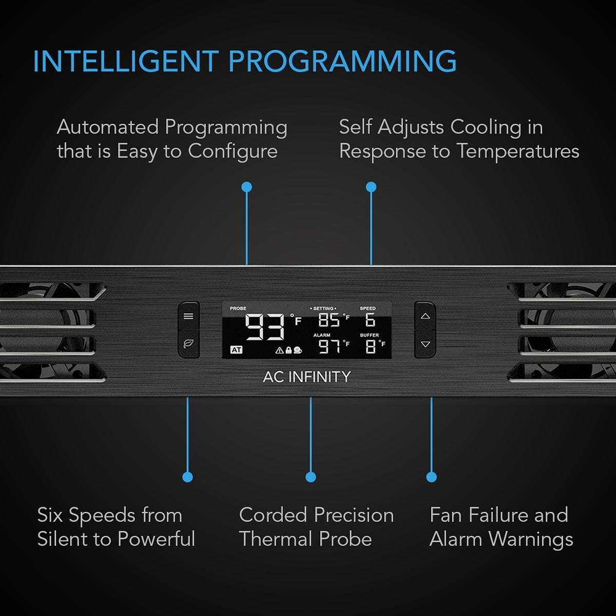 AC Infinity AC Infinity CLOUDPLATE T1 Rack Cooling System - Front Exhaust Component Cooling