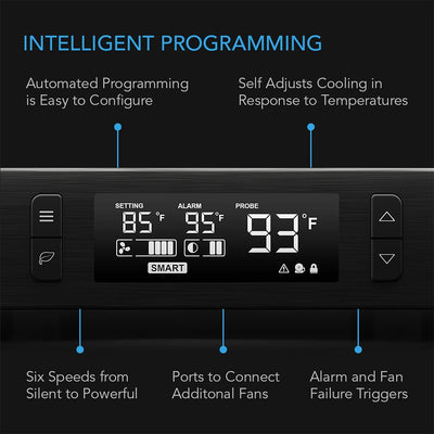 AC Infinity AC Infinity AIRCOM T10 PRO AV Component Cooling System - Front Exhaust Component Cooling