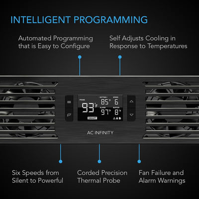 AC Infinity AC Infinity CLOUDPLATE T7-N Rack Cooling System - Front Intake - On Back Order Component Cooling