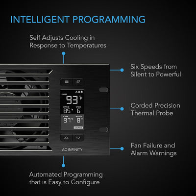 AC Infinity AC Infinity CLOUDPLATE T9 Rack Cooling System - Front Exhaust Component Cooling