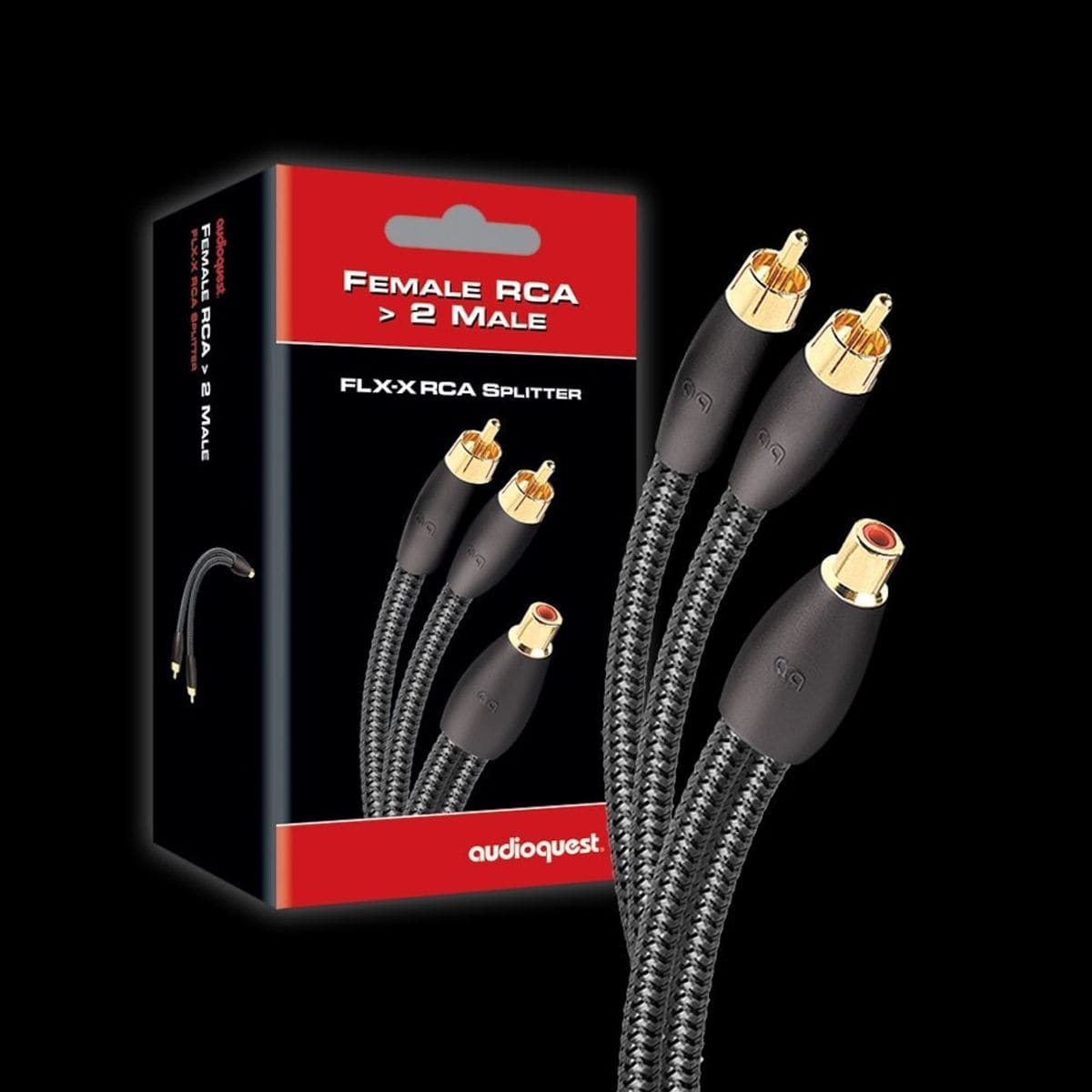 AudioQuest AudioQuest M-22 FLX RCA Splitter (Male to 2 Female) RCA Interconnect