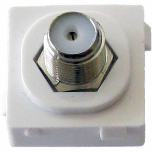 CHT Solutions F-Type Jack Insert Suit Clipsal Wall Plate - Pack Of 10 Wall Plate inserts