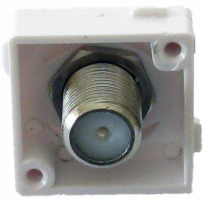 CHT Solutions F-Type Jack Insert Suit Clipsal Wall Plate - Pack Of 10 Wall Plate inserts