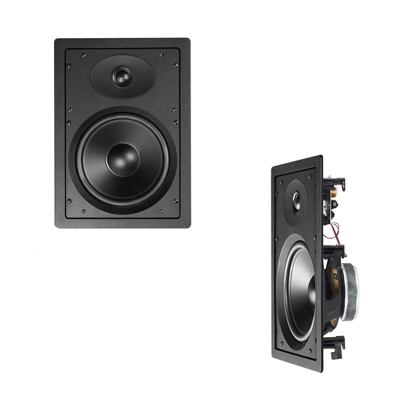 Encel 8" In-Wall Speakers Pair - Home Theatre or Music