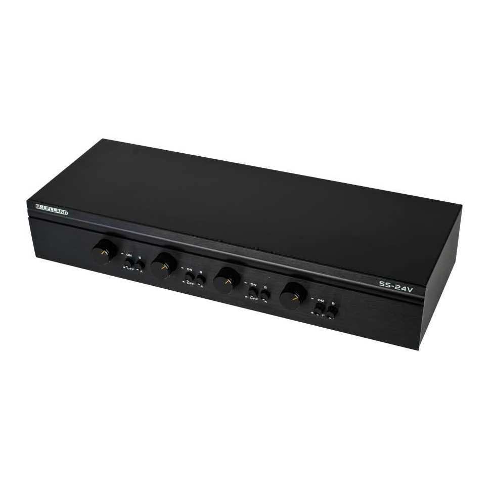 McLelland Mclelland SS24V 4-Way Speaker Selector with Volume Control Speaker Distribution