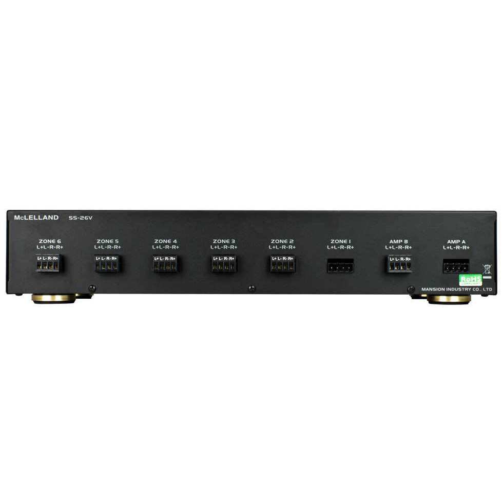 McLelland Mclelland SS26V 6-Way Speaker Selector with Volume Control Speaker Distribution