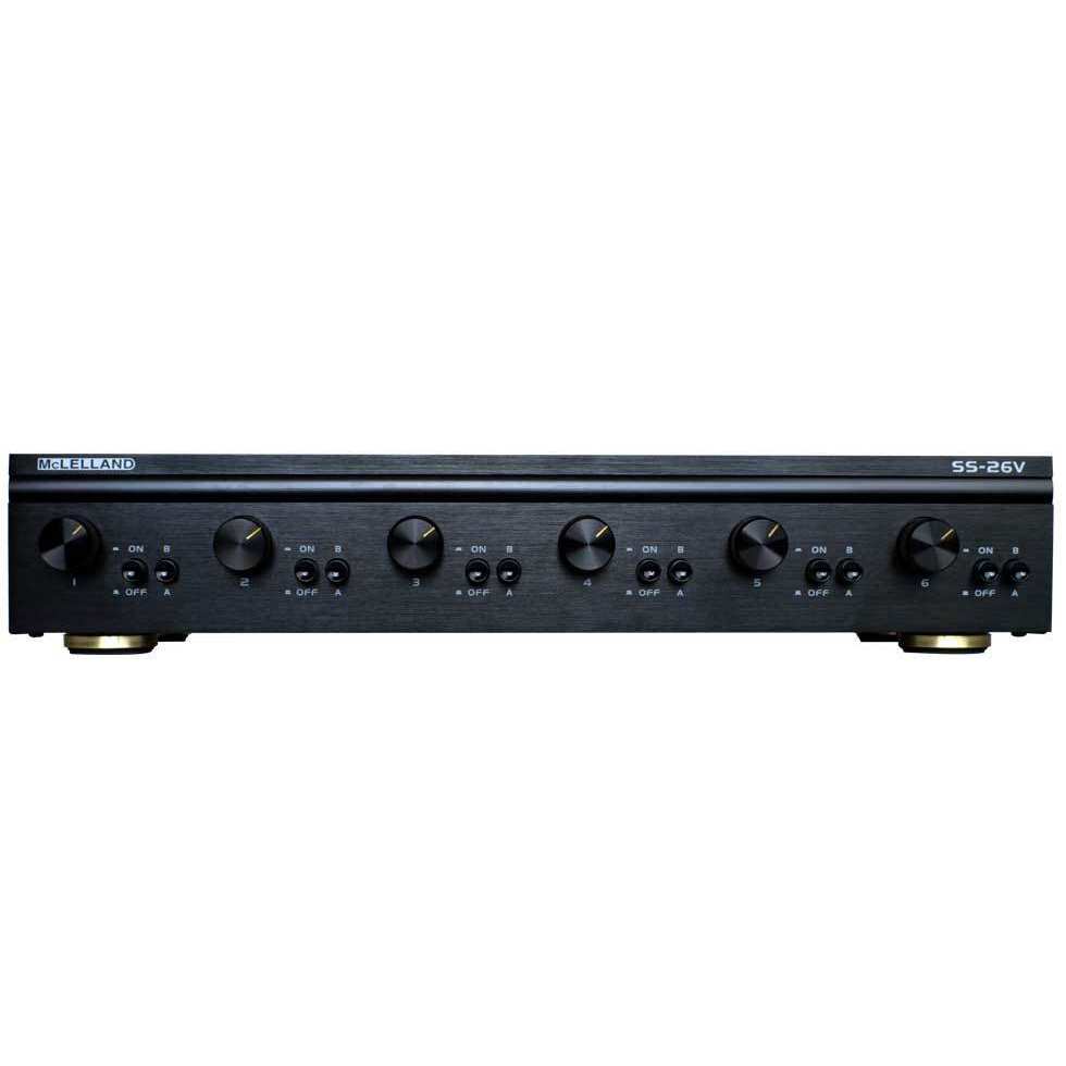 McLelland Mclelland SS26V 6-Way Speaker Selector with Volume Control Speaker Distribution