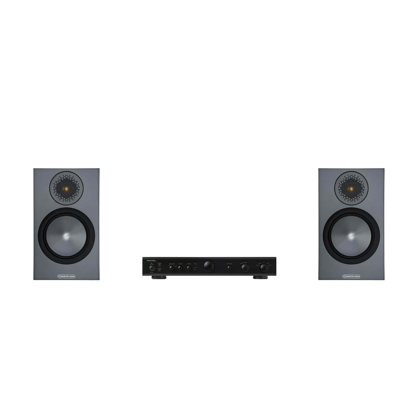 Monitor Audio Bronze 50 Speakers and Rotel Amplifier Package