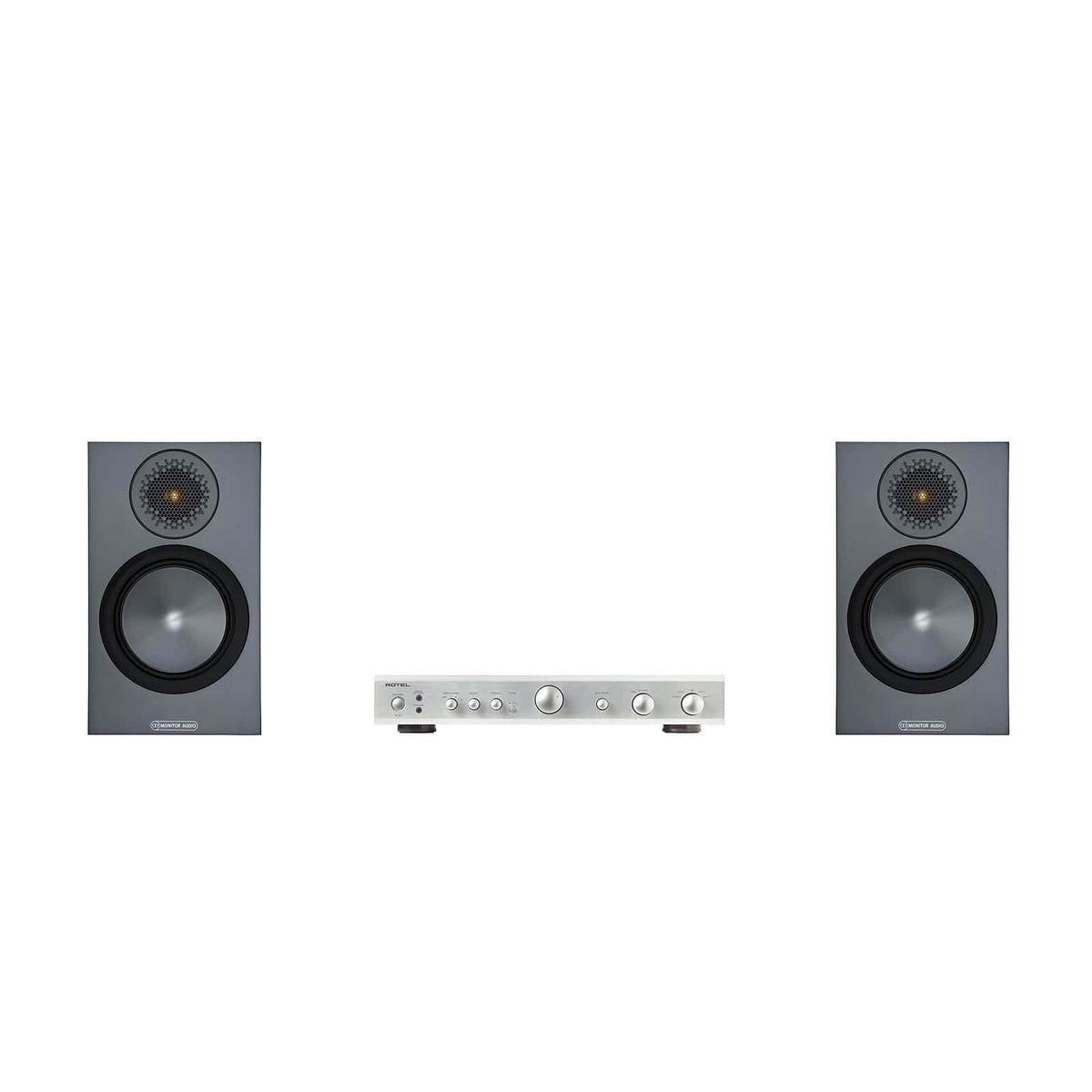Monitor Audio Bronze 50 Speakers and Rotel Amplifier Package