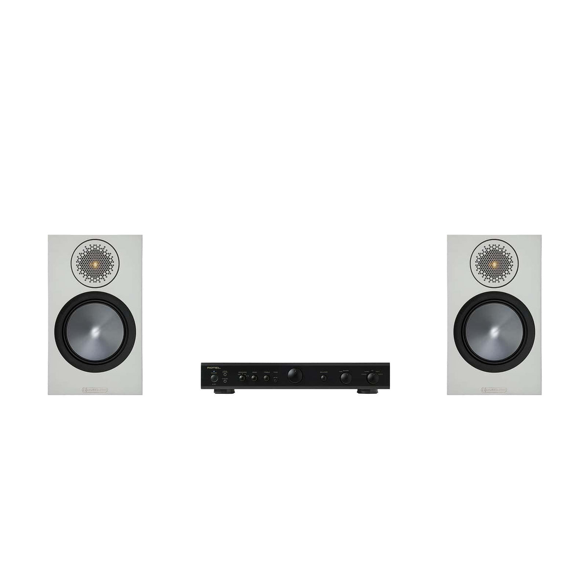 Monitor Audio Bronze 50 Speakers and Rotel Amplifier Package