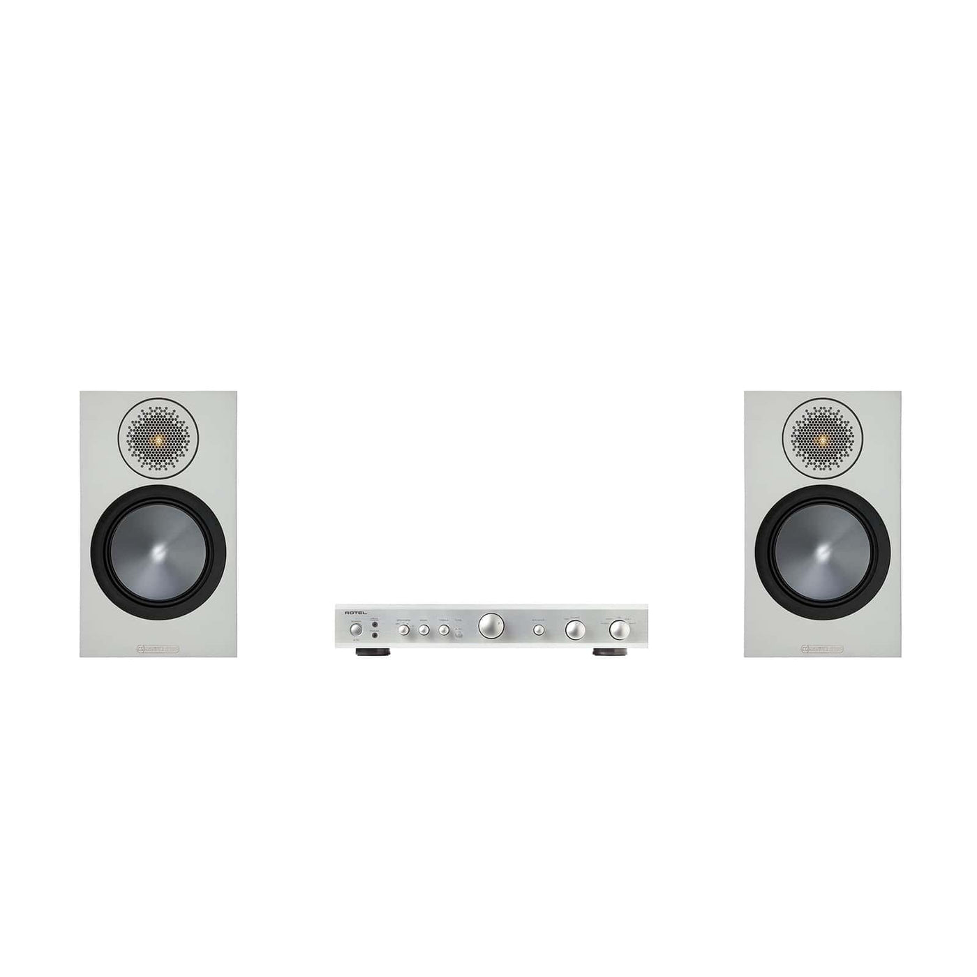 Monitor Audio Bronze 50 Speakers and Rotel Amplifier Package