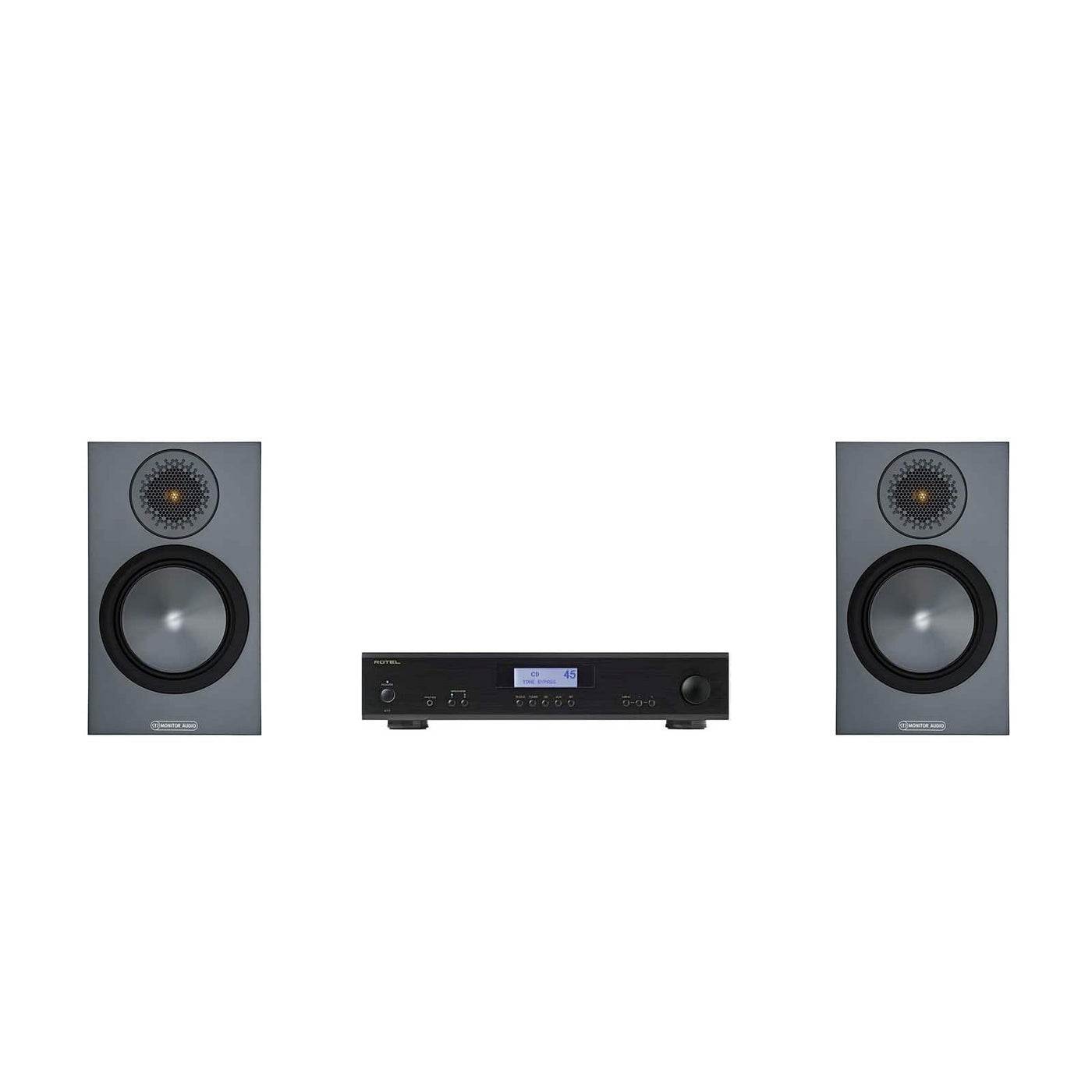 Monitor Audio Bronze 50 Speakers and Rotel Amplifier Package