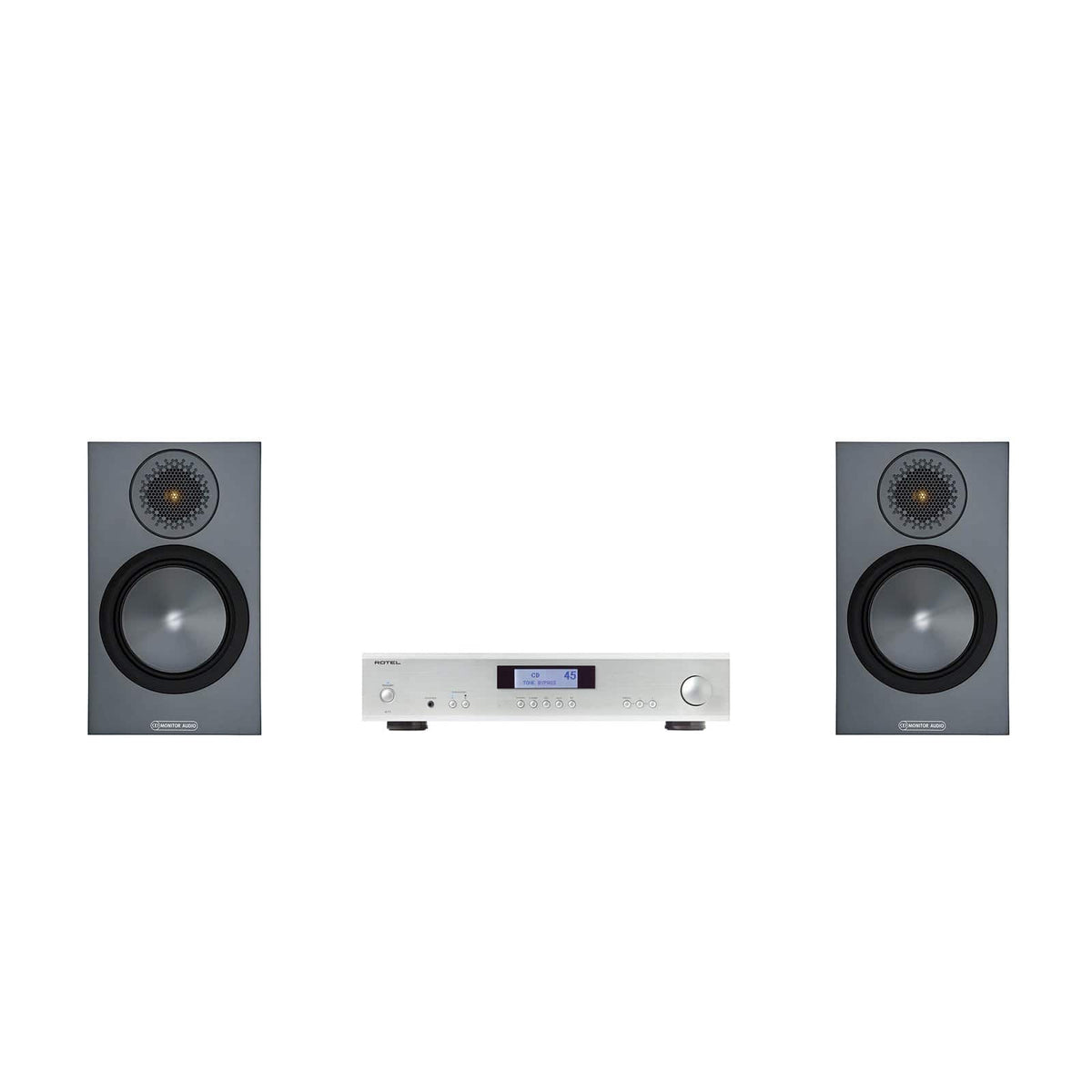 Monitor Audio Bronze 50 Speakers and Rotel Amplifier Package