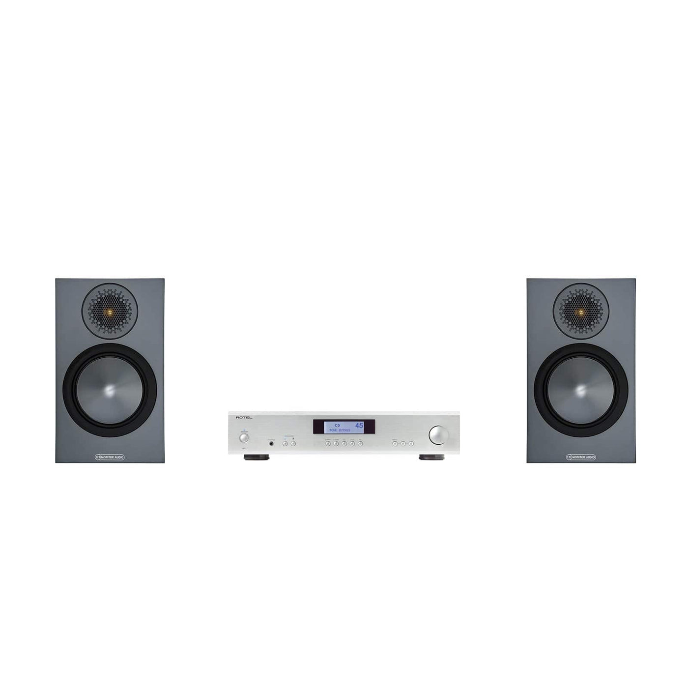 Monitor Audio Bronze 50 Speakers and Rotel Amplifier Package