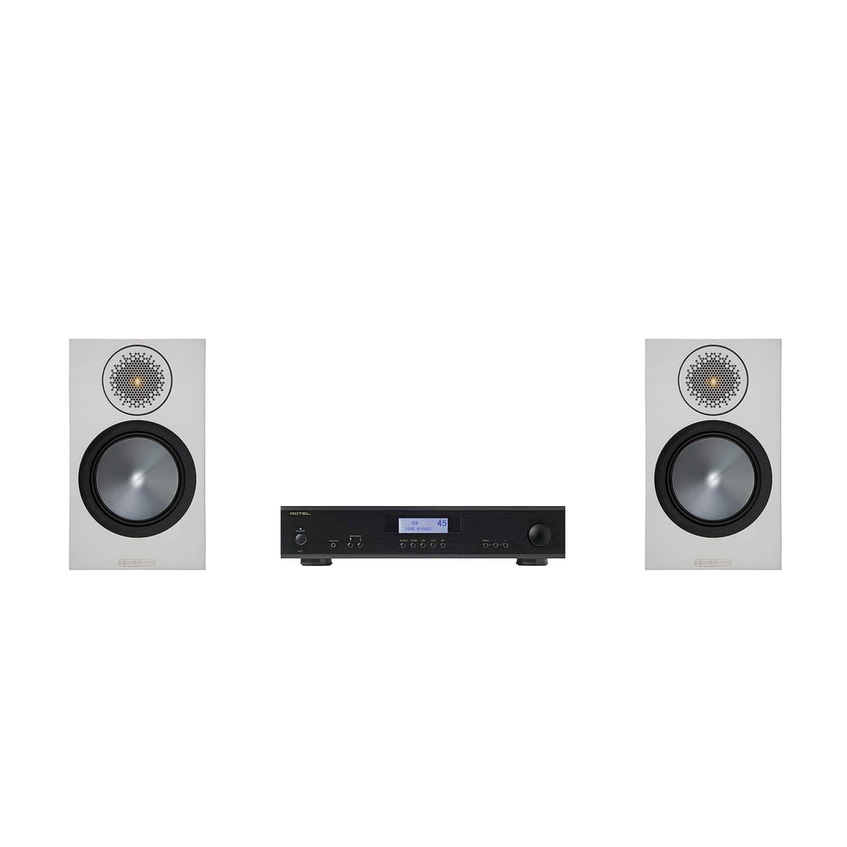 Monitor Audio Bronze 50 Speakers and Rotel Amplifier Package