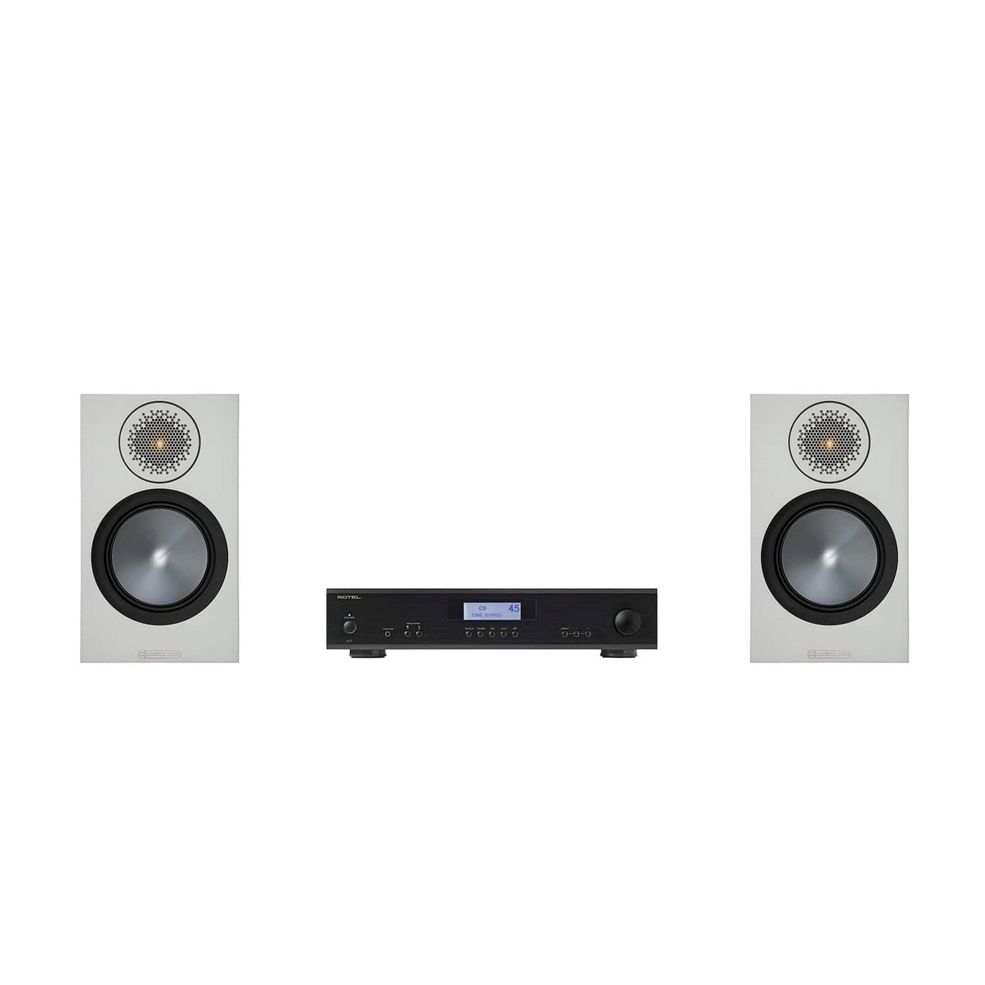 Monitor Audio Bronze 50 Speakers and Rotel Amplifier Package