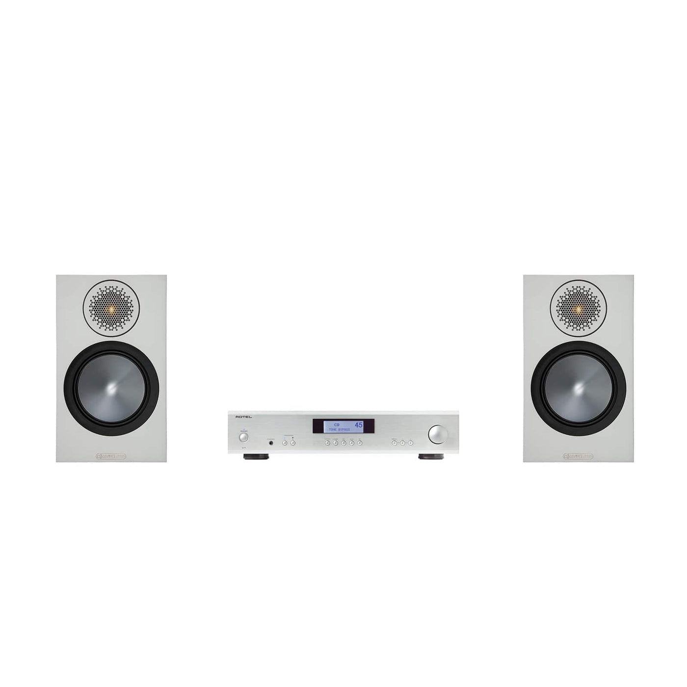 Monitor Audio Bronze 50 Speakers and Rotel Amplifier Package